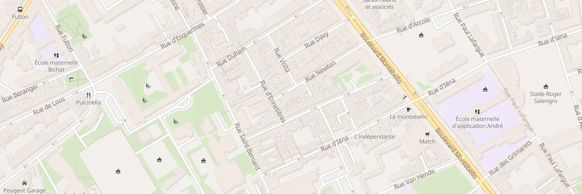 Plan du 33 Rue Newton à Lille