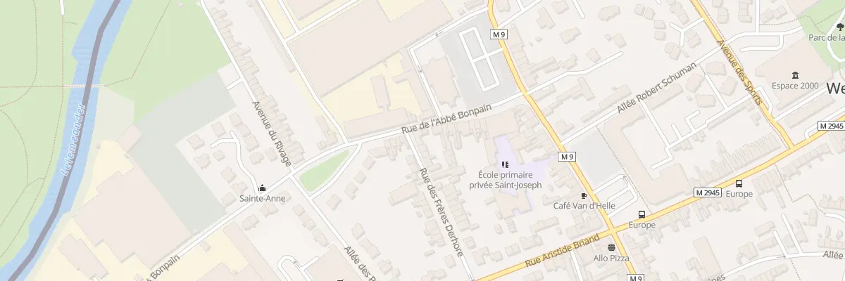 Plan du 25 Rue de l’Abbé Bonpain à Wervicq-Sud