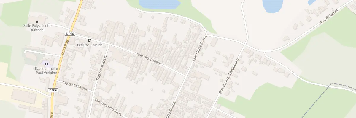 Plan du 99 Rue des Liniers à Lécluse