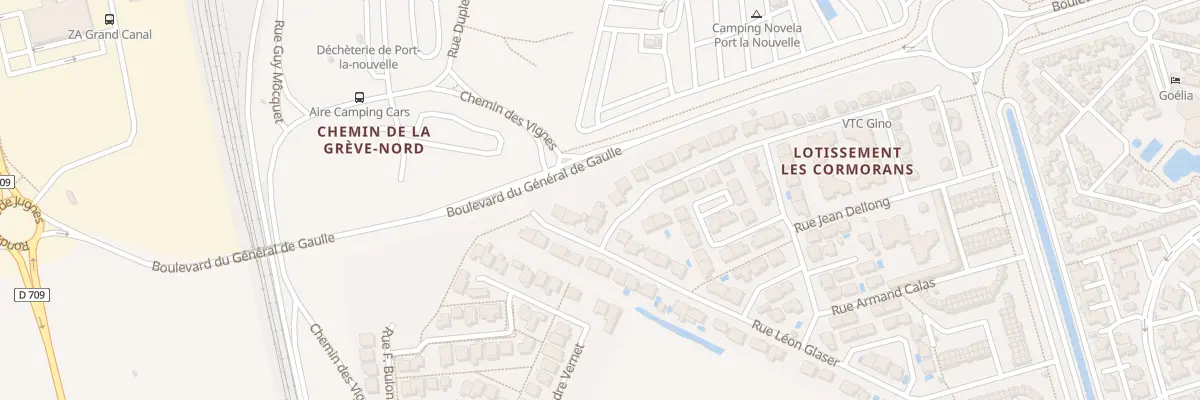 Plan du 296 Rue Jean Baptiste Rivals à Port-la-Nouvelle