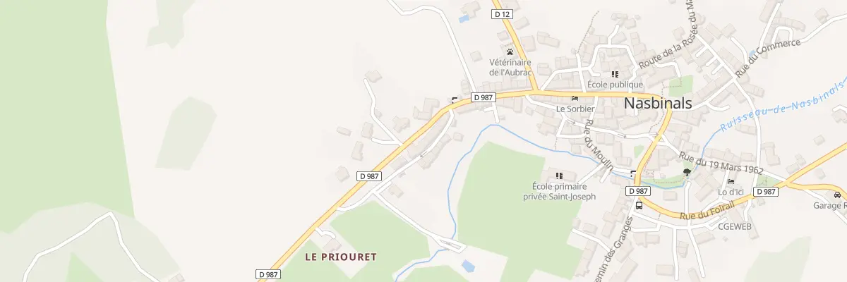 Plan du 25 Rte d’Aubrac à Nasbinals