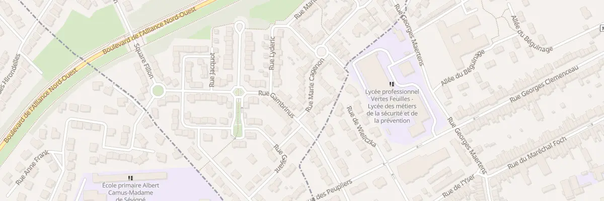 Plan du 3 Rue Marie Cagenon à Marquette-lez-Lille