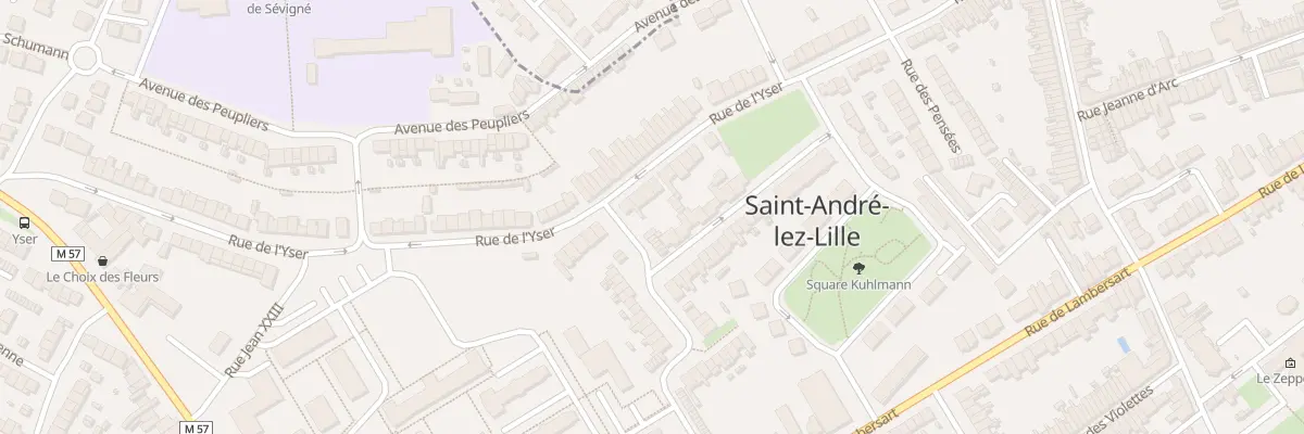 Plan du 77 Rue de l’Yser à Saint-André-lez-Lille