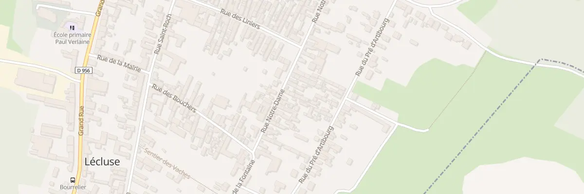 Plan du 43 Rue Notre - Dame à Lécluse