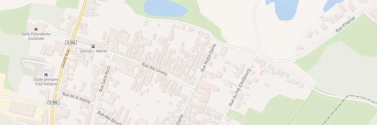 Plan du 101 Rue des Liniers à Lécluse