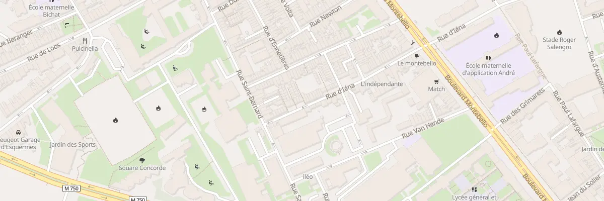 Plan du 197 Rue d’Iéna à Lille