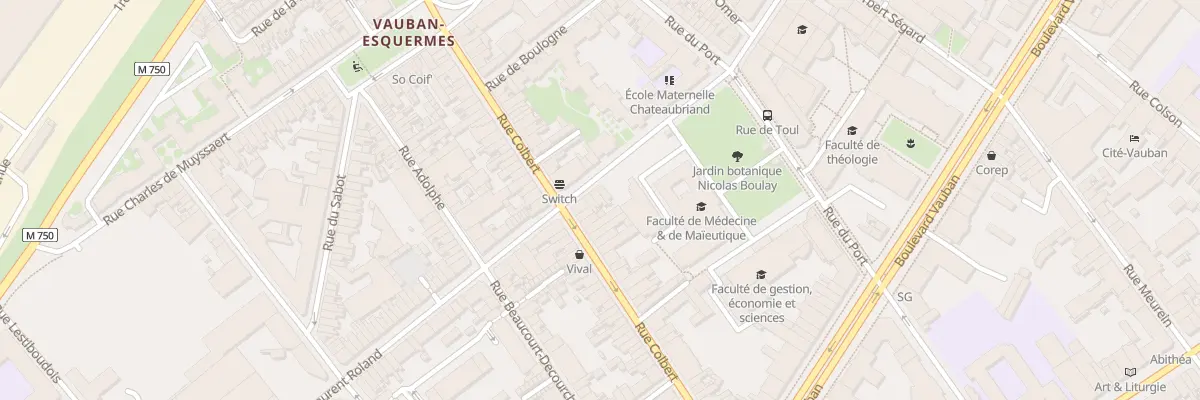 Plan du 3 Rue Roland à Lille