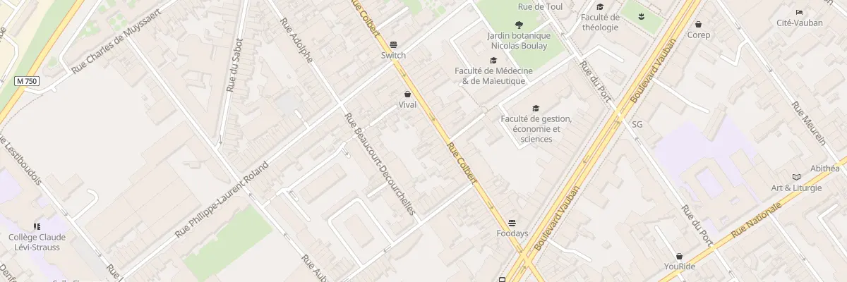 Plan du 144 Rue Colbert à Lille