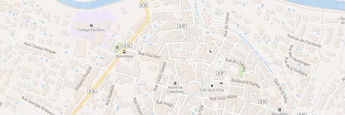 Plan du 8 Rue Paul Bert à Capestang