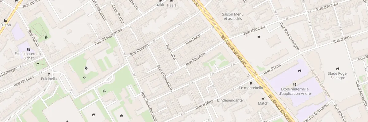 Plan du 32 Rue Newton à Lille