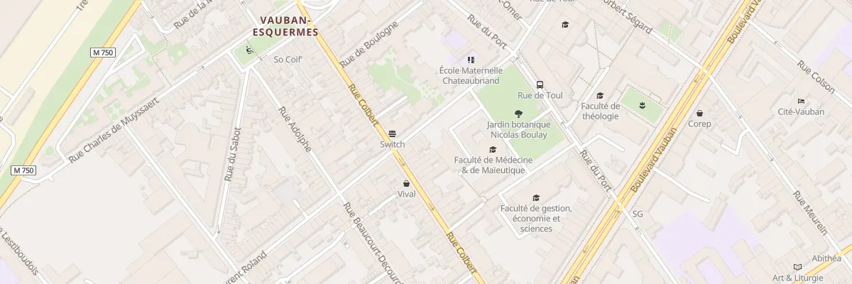 Plan du 1 Rue Roland à Lille