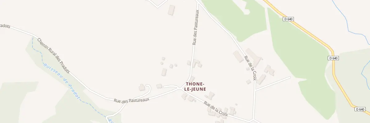 Plan du 5045 Thone Le Jeune à Grandeyrolles