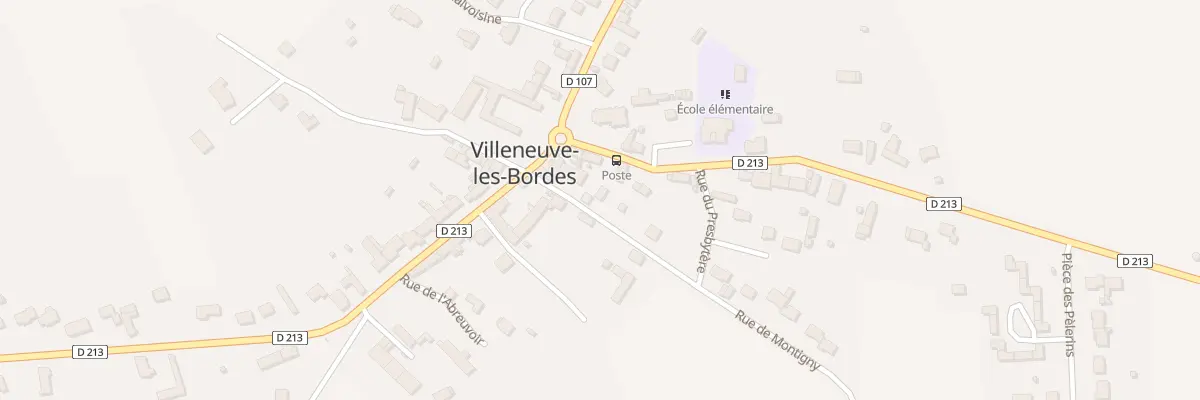 Plan du 1B Rue de Montigny à Villeneuve-les-Bordes