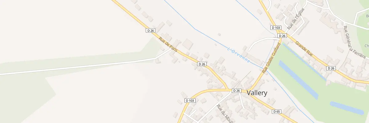 Plan du 15 Rue de Paris à Vallery