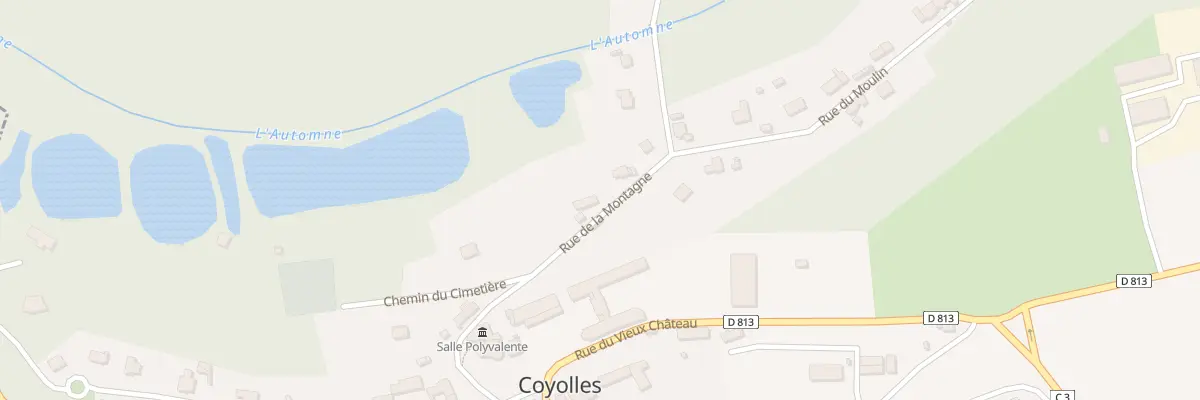 Plan du 7 Rue de la Montagne à Coyolles
