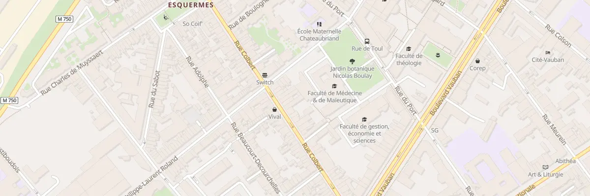 Plan du 141 Rue Colbert à Lille