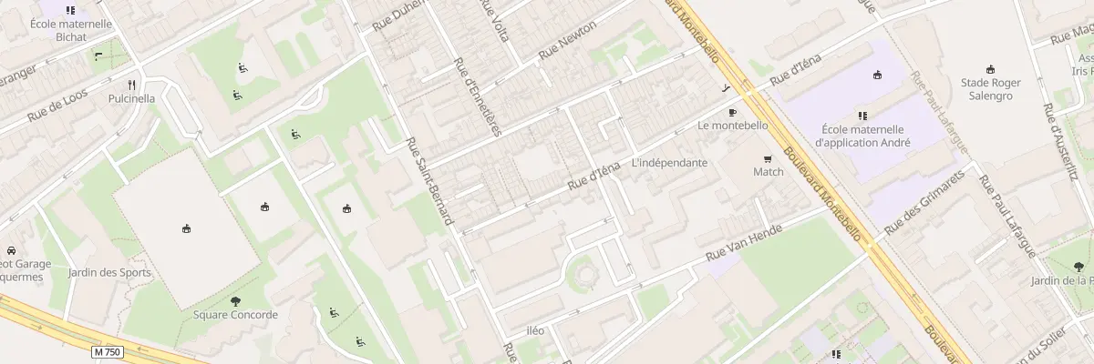 Plan du 187 Rue d’Iéna à Lille