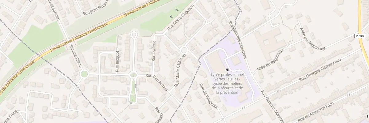 Plan du 20 Rue Marie Cagenon à Marquette-lez-Lille