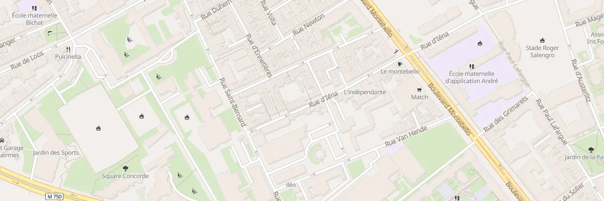 Plan du 183 Rue d’Iéna à Lille