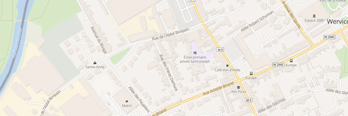 Plan du 15 Rue des Frères Derhore à Wervicq-Sud