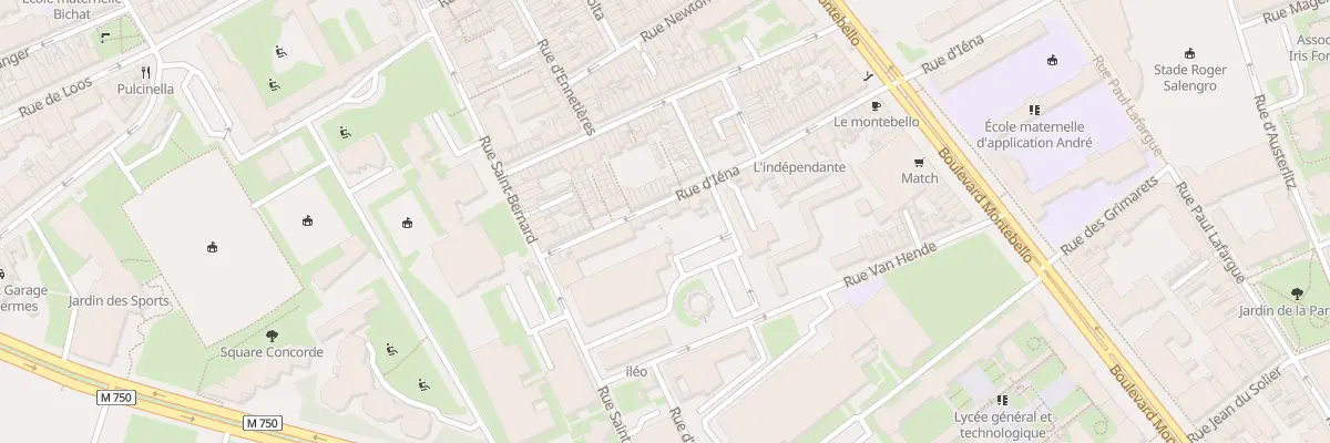 Plan du 134 Rue d’Iéna à Lille