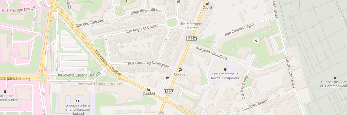 Plan du 228 Rue du Faubourg des Postes à Lille