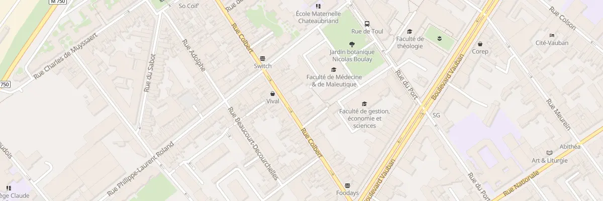 Plan du 133 Rue Colbert à Lille