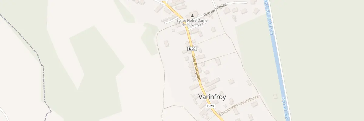 Plan du 20 Rue Principale à Varinfroy