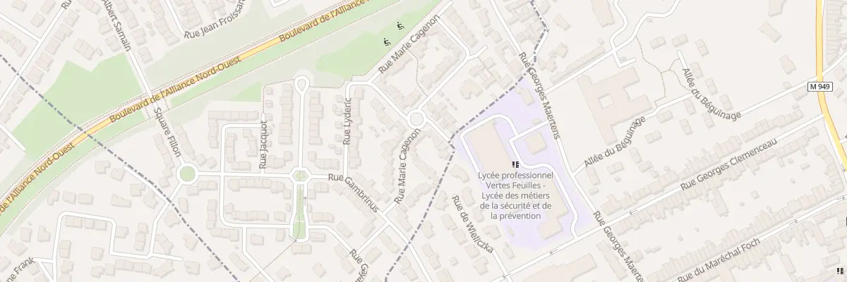 Plan du 22 Rue Marie Cagenon à Marquette-lez-Lille
