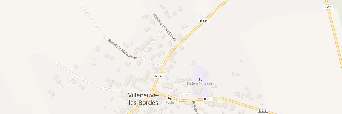 Plan du 6 Rue de la Grand Maison à Villeneuve-les-Bordes