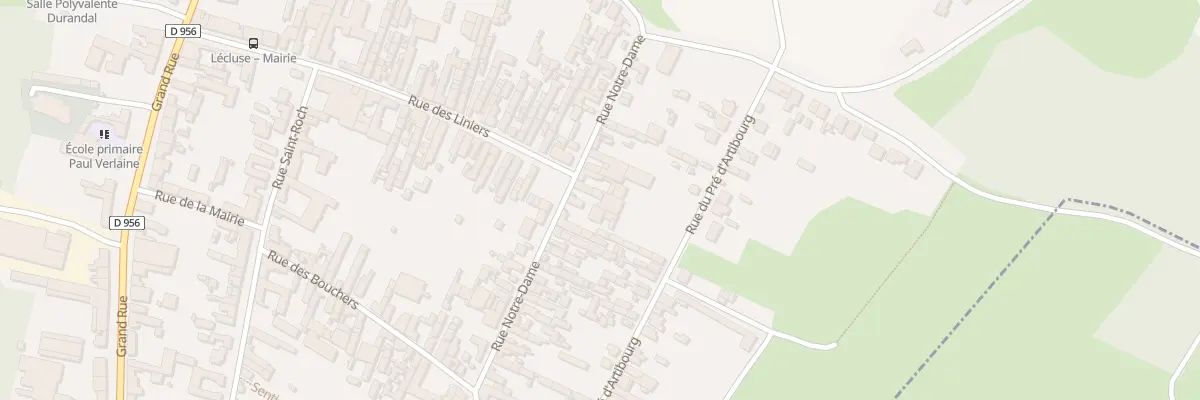 Plan du 21 Rue Notre - Dame à Lécluse