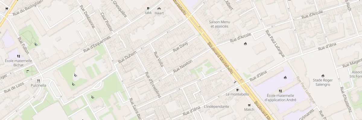 Plan du 20 Rue Newton à Lille