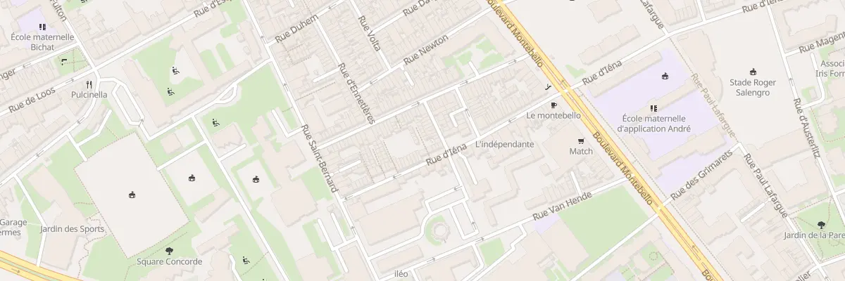 Plan du 10 Crs Billet 175 Rue Iena à Lille