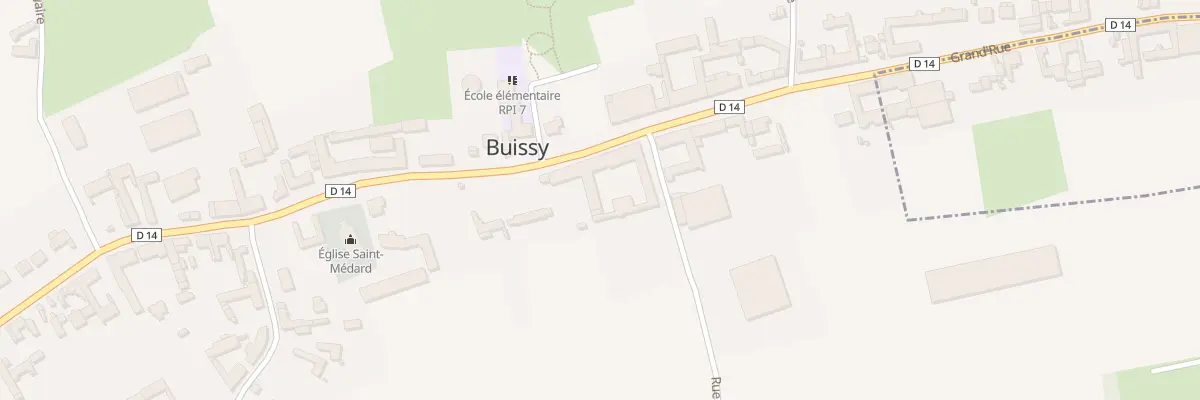 Plan du 12 Gr Grand Rue à Buissy