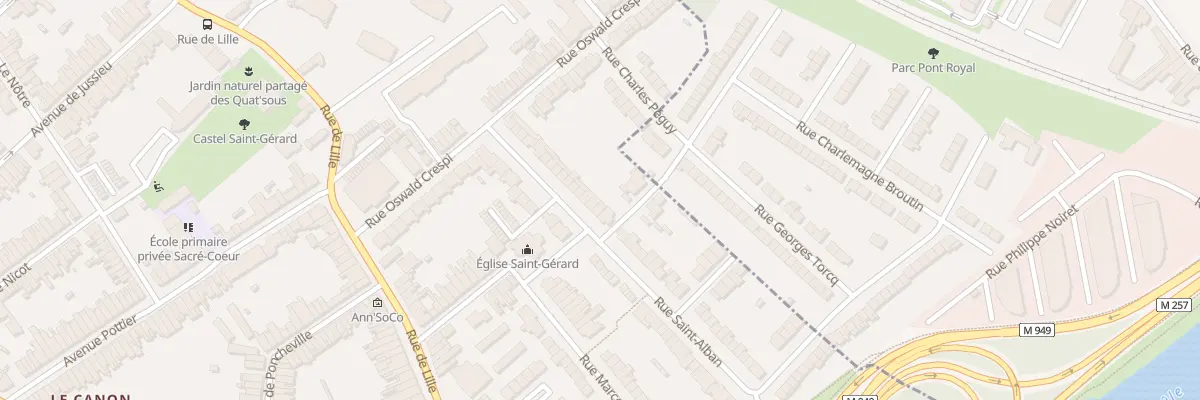 Plan du 27 Rue Saint-Alban à Lambersart