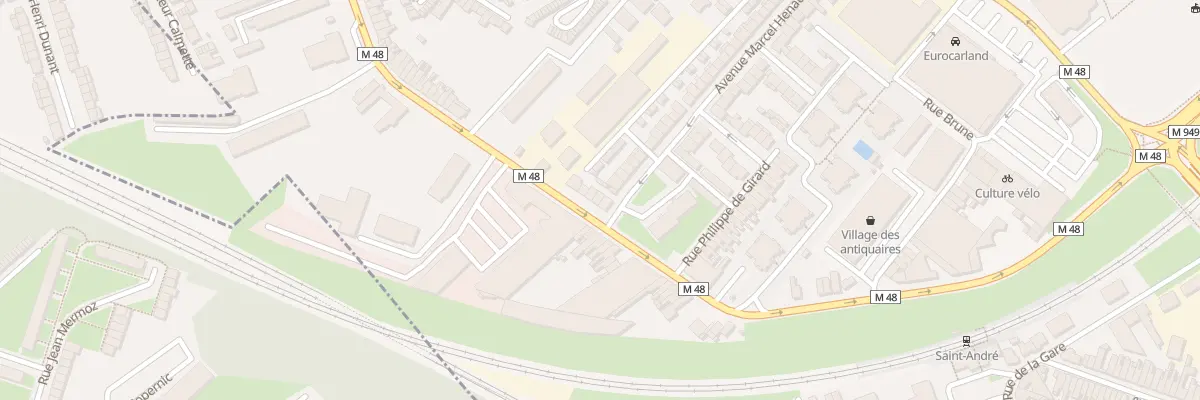Plan du 34 Av du Marechal de Lattre à Saint-André-lez-Lille