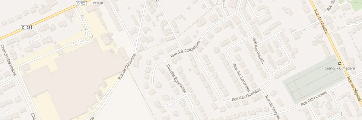 Plan du 277 Rue des Colchiques à Cuincy