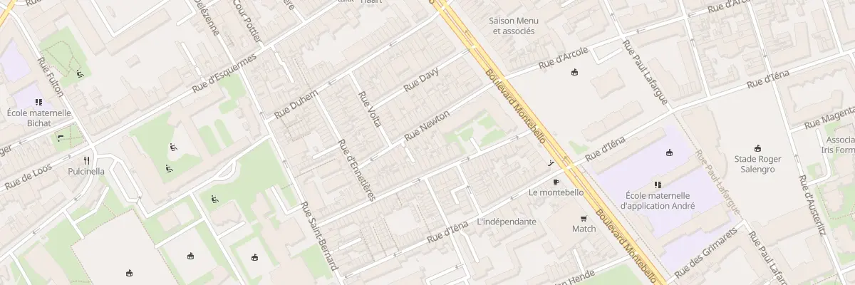 Plan du 13 Rue Newton à Lille