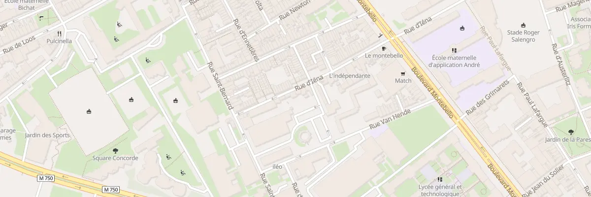 Plan du 132 Rue d’Iéna à Lille