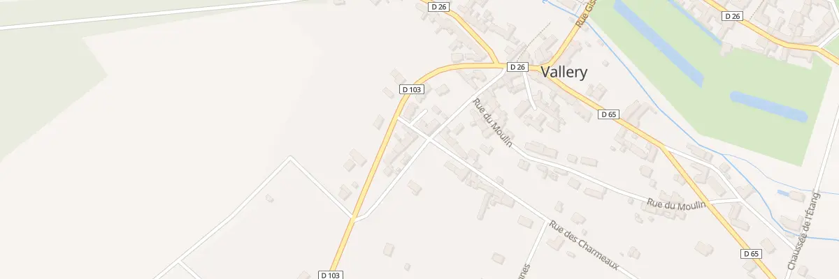 Plan du 2 Rue des Charmeaux à Vallery