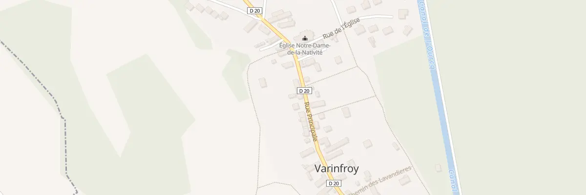 Plan du 18 Rue Principale à Varinfroy