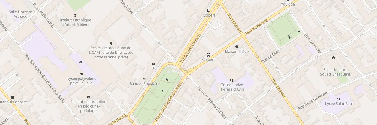 Plan du 336 Rue Nationale à Lille