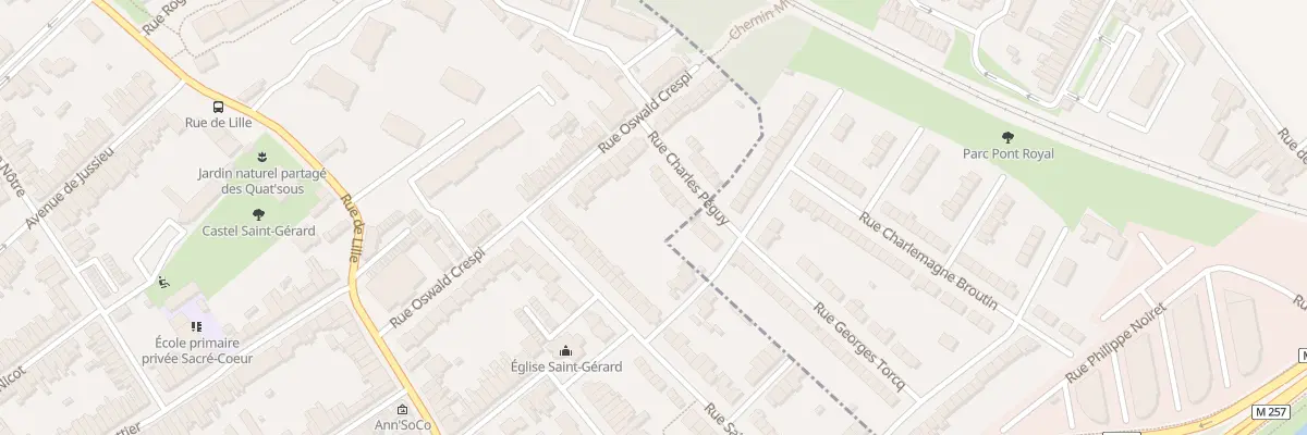 Plan du 8 Rue Charles Péguy à Lambersart