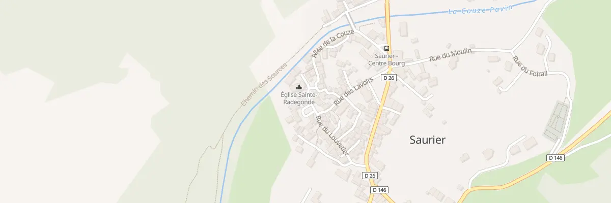 Plan du 1 Pl de la Fontaine à Saurier