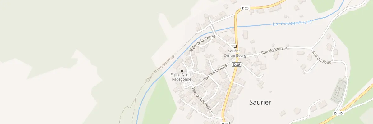 Plan du 2 Pl de l’Eglise à Saurier