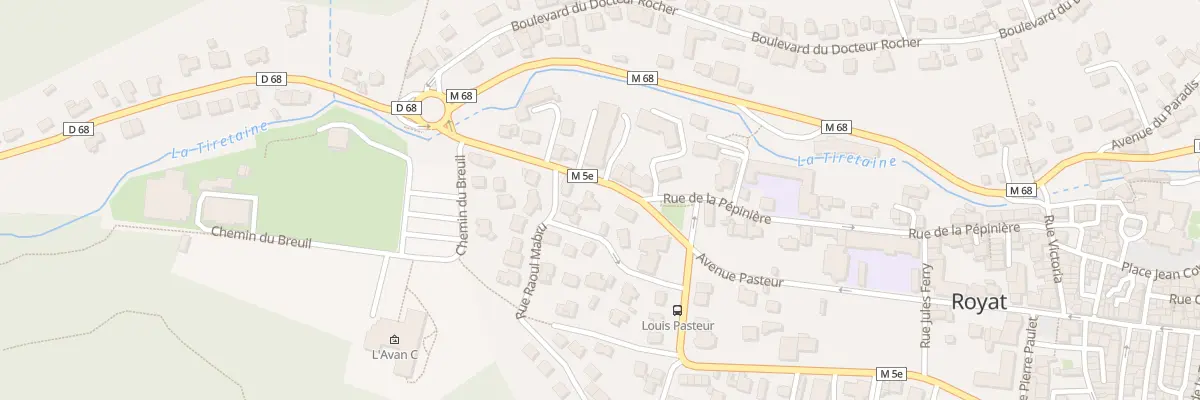 Plan du 11B Av Pasteur à Royat