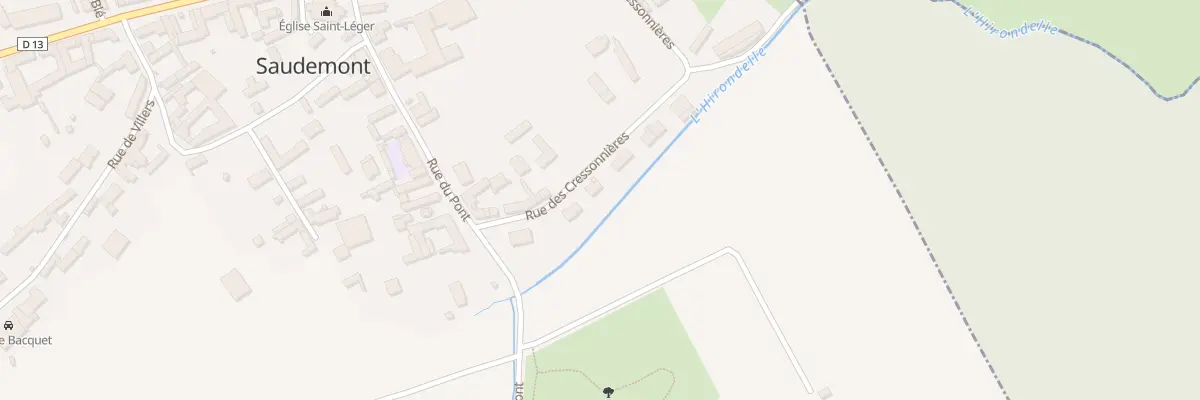 Plan du 17 Rue des Cressonnières à Saudemont