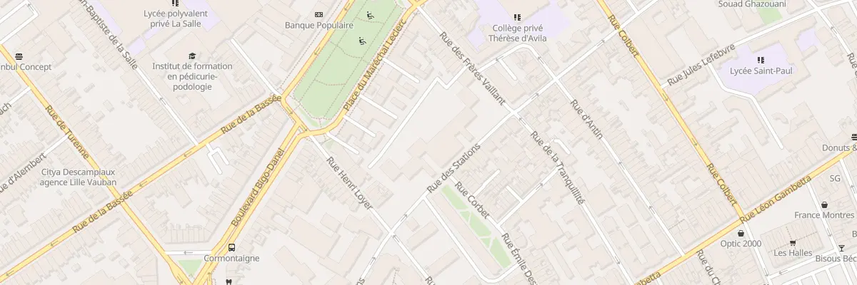 Plan du 84 Rue des Stations à Lille