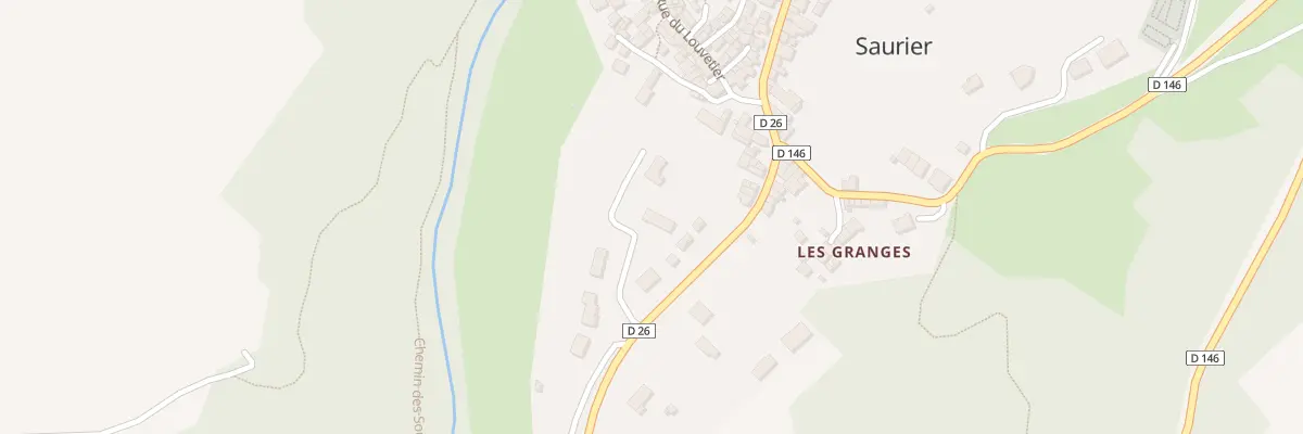 Plan du 3 Rte de Besse à Saurier