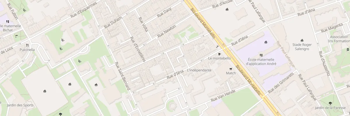 Plan du 2 Vc Rohart Rue Hondschodte à Lille